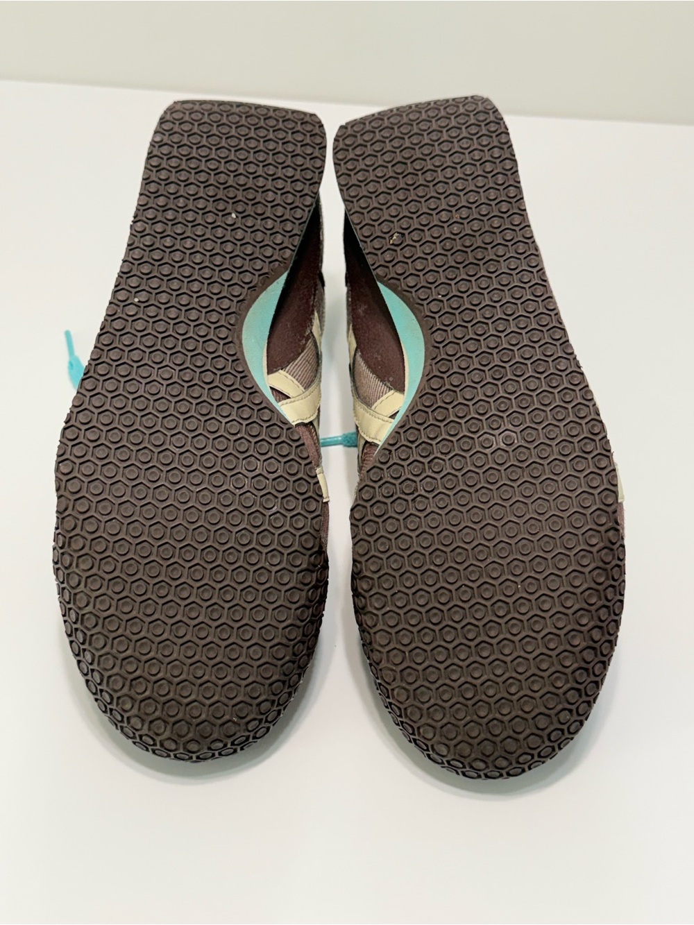 Onitsuka Tiger Ultimate 81 Sneakers Brown Turquoise Canvas Womens Size 7.5 - Picture 12 of 14